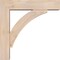 Ekena Millwork Thorton Block Smooth Bracket w/ Offset Brace, Douglas Fir, 5 1/2"W x 22"D x 22"H BKT0604X22X22THR05SDF - alternate 4